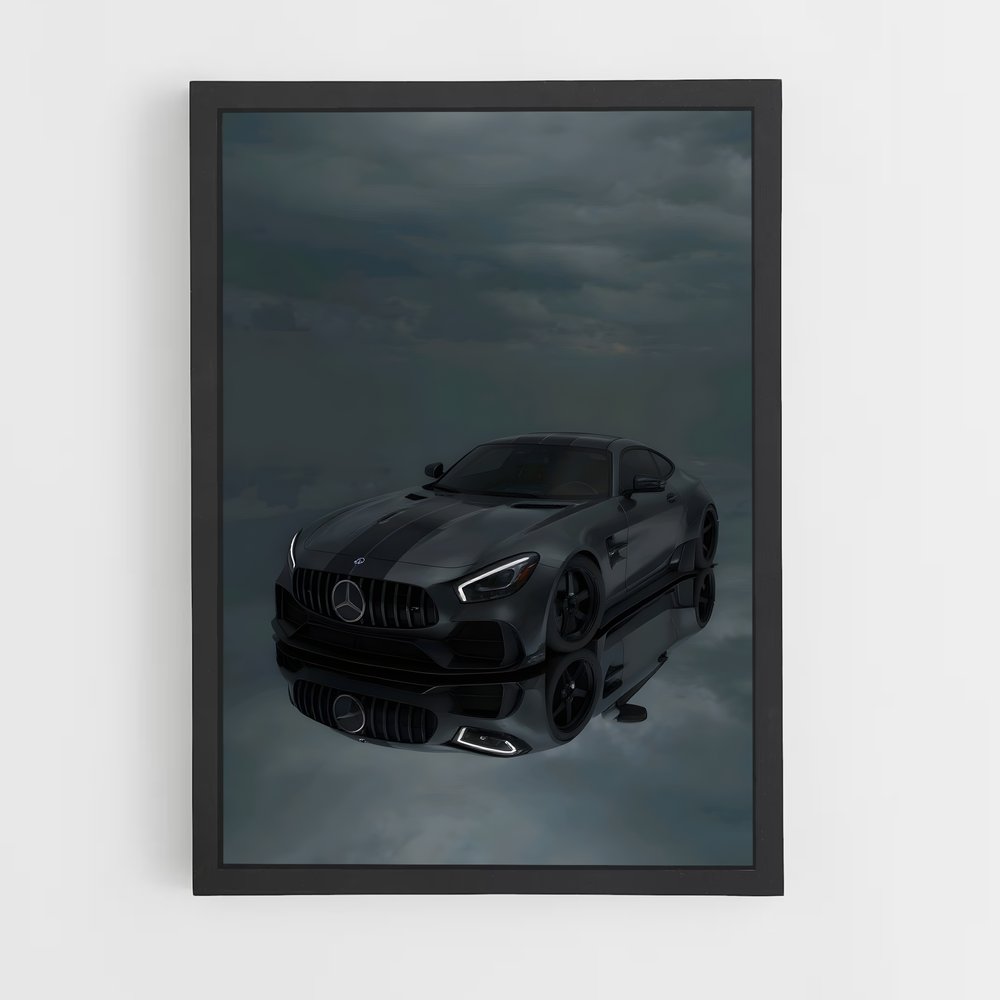 Poster Amg gt black series éclatant – affiche Mercedes (vue 2)